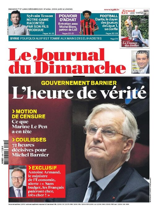 Title details for Le Journal du dimanche by Lagardere Media News - Available